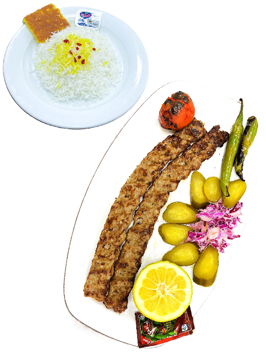 چلو کباب کوبیده